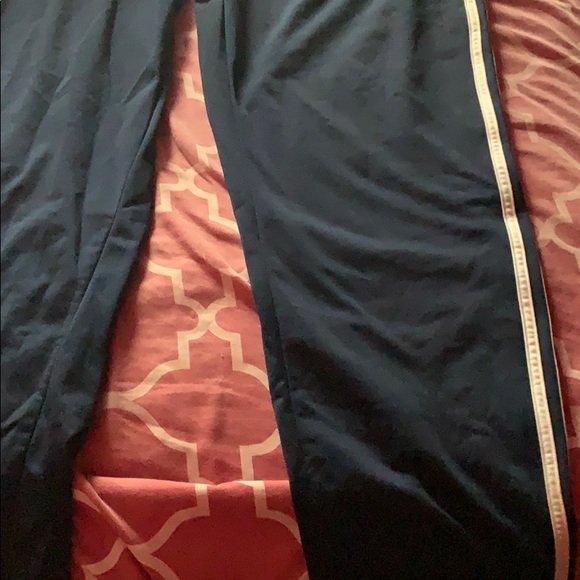 Navy Blue Adidas track pants - Picture 2 of 3